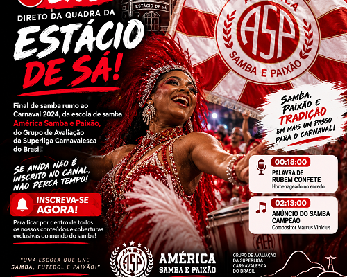 Carnaval 2024 | Final de Samba do Gres América Samba e Paixão